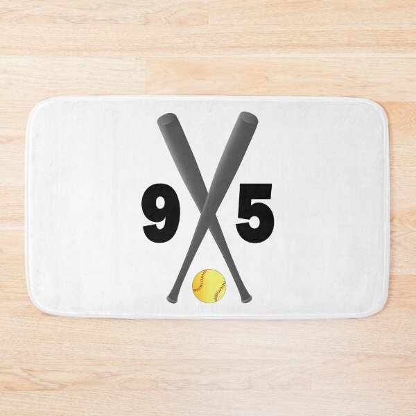 Item preview, Softball number 95 - ninety five with bats and ball designed and sold by AllShirts21.