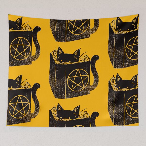 Item preview, witchcraft cat designed and sold by Tobe Fonseca®.