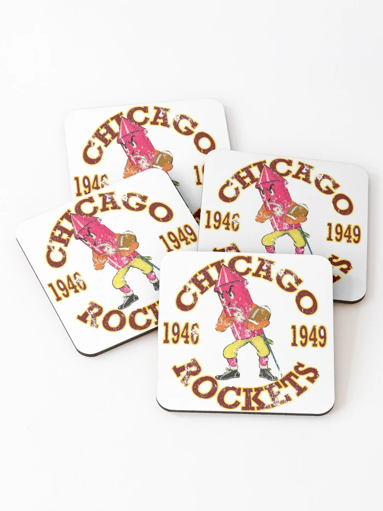 Thumbnail 1 of 5, Coasters (Set of 4), Chicago Rockets designed and sold by Retrorockit.