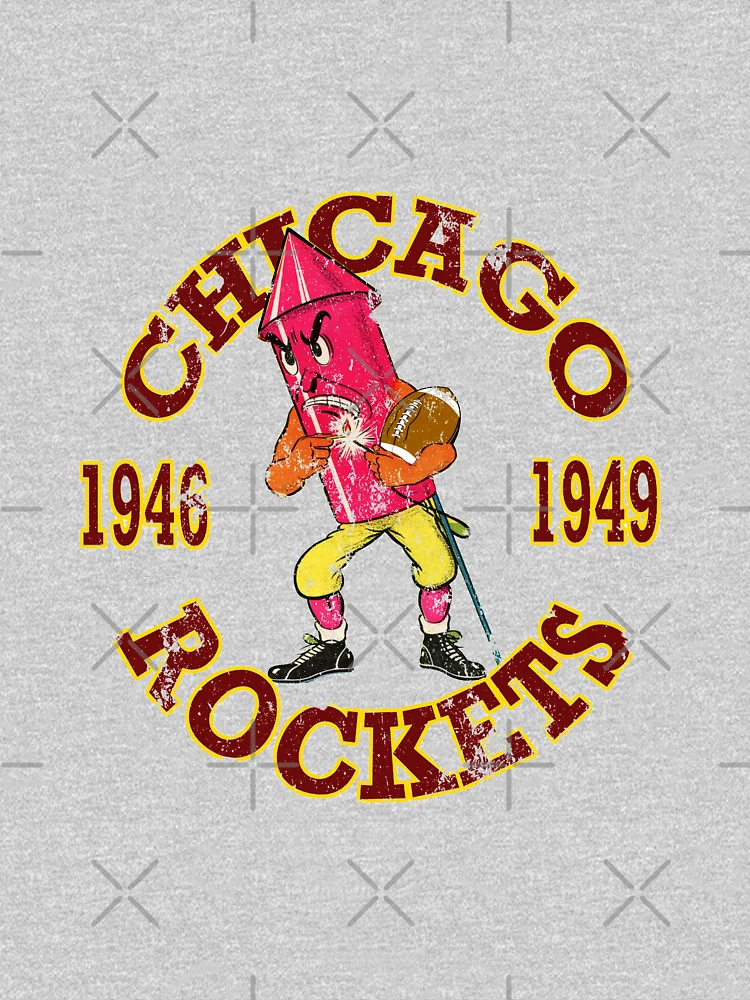 Aperçu 6 sur 6. Sweat à capuche épais avec l'œuvre Chicago Rockets créée et vendue par Retrorockit.