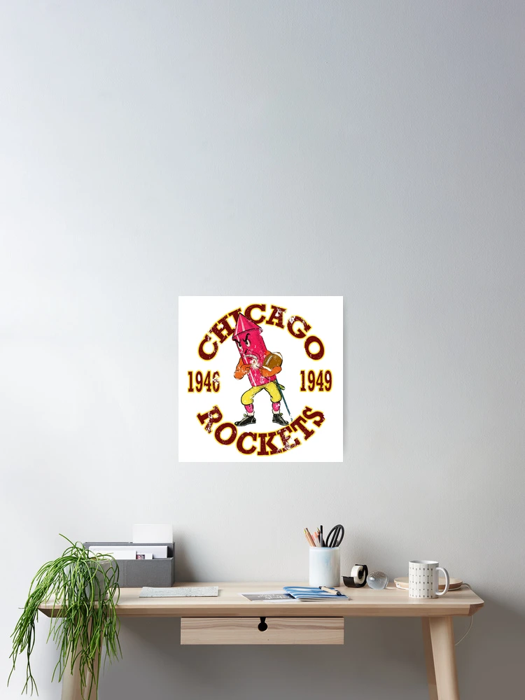 Thumbnail 2 of 3, Poster, Chicago Rockets designed and sold by Retrorockit.