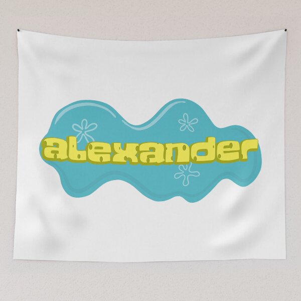 Artikelvorschau,  Jungenname Alexander im SpongeBob-Cartoon-Stil entworfen und verkauft von Space-Bug.