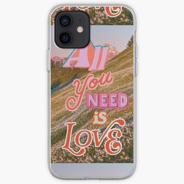 Alles was Sie brauchen ist Liebescollage iPhone Flexible Hülle