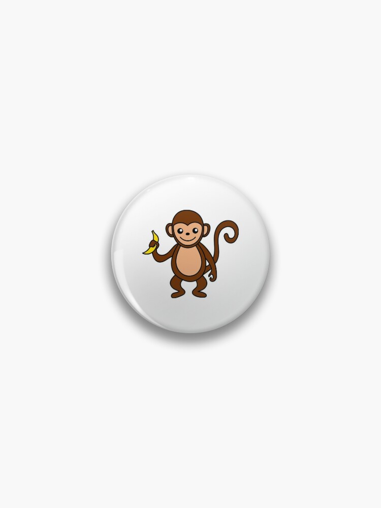 Cute Monkey Illustration Pin By Cobyc Redbubble