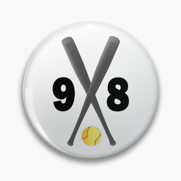 Item preview, Softball number 98 - ninety eight with bats and ball designed and sold by AllShirts21.