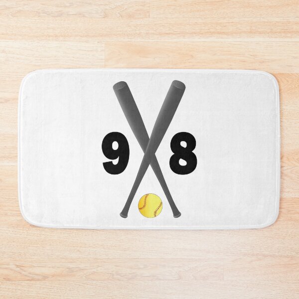 Item preview, Softball number 98 - ninety eight with bats and ball designed and sold by AllShirts21.