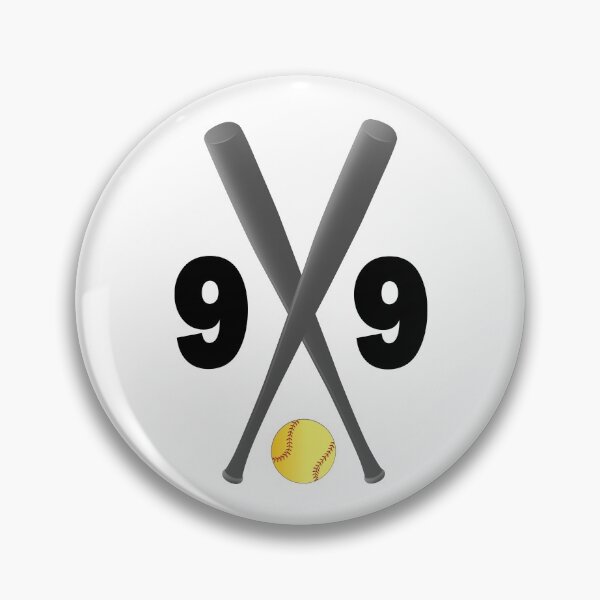 Item preview, Softball number 99 - ninety nine with bats and ball designed and sold by AllShirts21.
