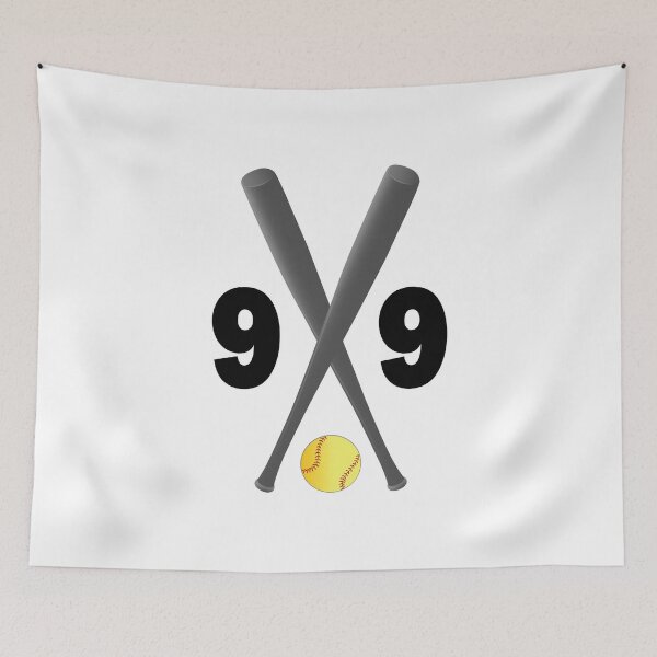 Item preview, Softball number 99 - ninety nine with bats and ball designed and sold by AllShirts21.