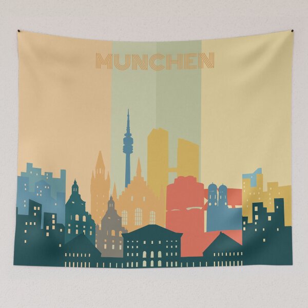 Item preview, munich skyline  designed and sold by BekimART2.
