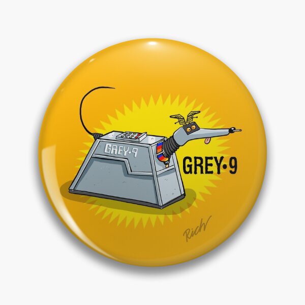 Item preview, Grey 9: pin button badge designed and sold by RichSkipworth.