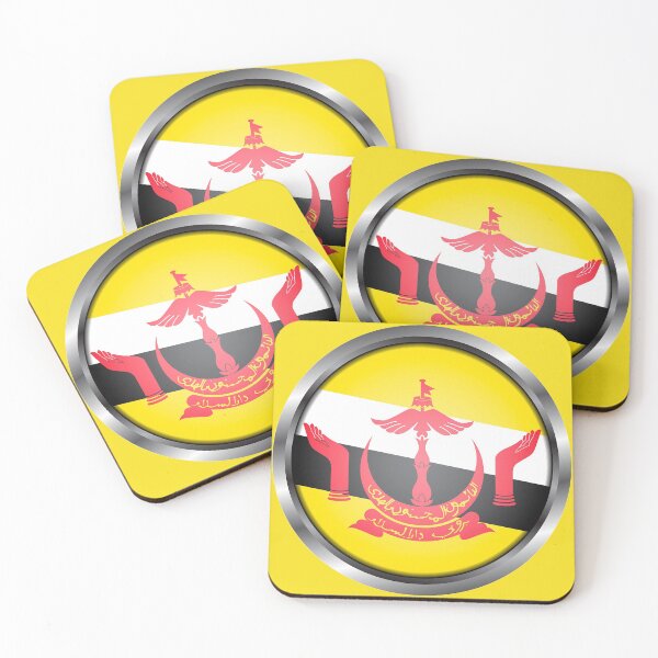 Item preview, Brunei Flag Metal Frame designed and sold by mattpanta.