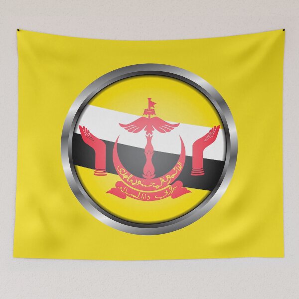 Item preview, Brunei Flag Metal Frame designed and sold by mattpanta.