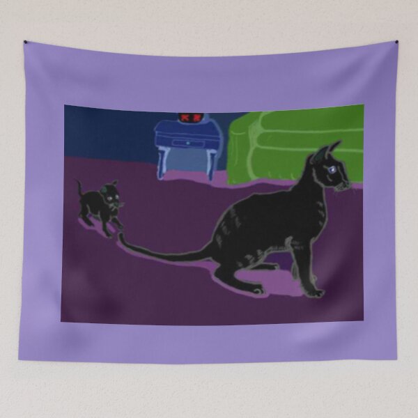 Item preview, Kitten And Cat At Play designed and sold by pinkyjainpan.