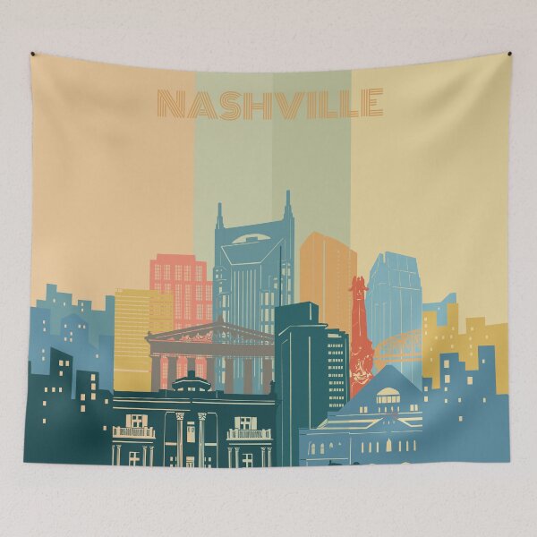 Item preview, nashville skyline designed and sold by BekimART2.