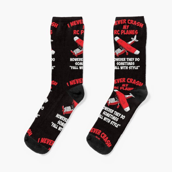 Funny RC Planes Pilot Aircraft Airplane Socks