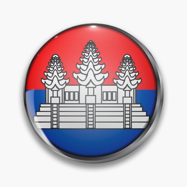 Item preview, Cambodia Flag Metal Frame designed and sold by mattpanta.