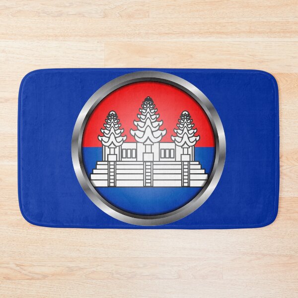 Item preview, Cambodia Flag Metal Frame designed and sold by mattpanta.