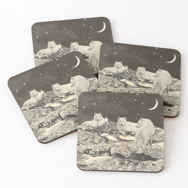 Item preview, Three Giant White Wolves on Mountain designed and sold by florentbodart.