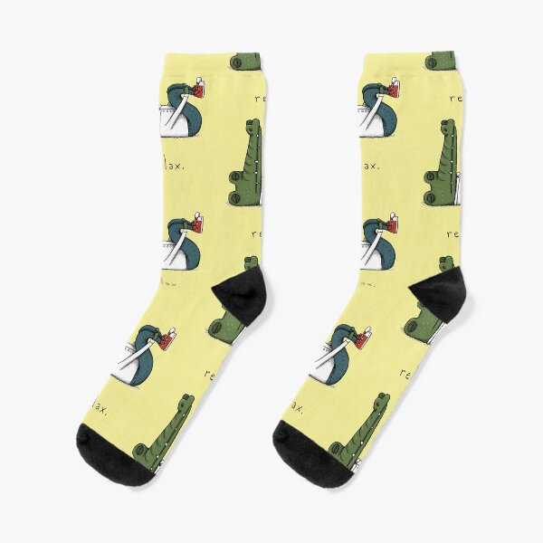 Crocodile with anxiety Socks