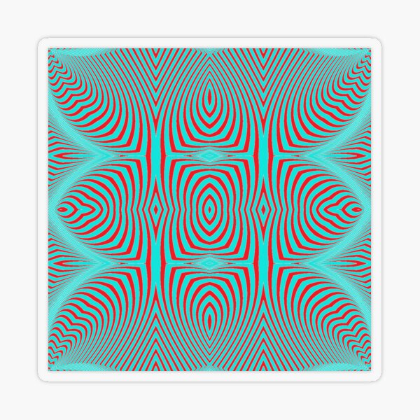 Psychogenic, hypnotic, hallucinogenic, black and white, psychedelic, hallucinative, mind-bending, psychoactive pattern Transparent Sticker