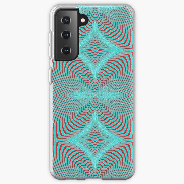 Psychogenic, hypnotic, hallucinogenic, black and white, psychedelic, hallucinative, mind-bending, psychoactive pattern Samsung Galaxy Soft Case