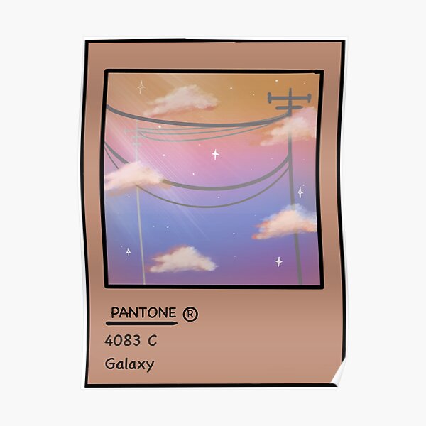 Pantone clouds Poster