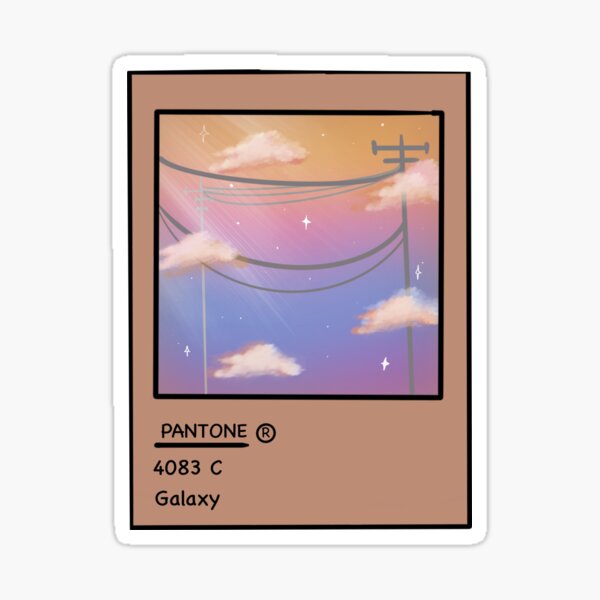 Pantone clouds Sticker