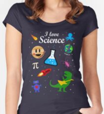 I Love Science Women's Fitted Scoop T-Shirt