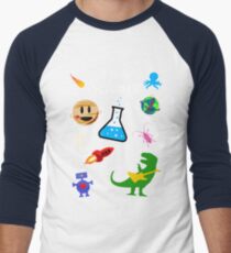I Love Science Men's Baseball ¾ T-Shirt