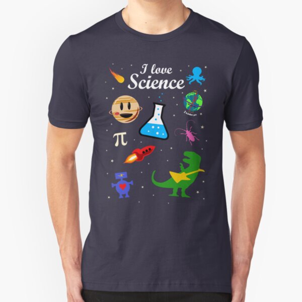 I Love Science Slim Fit T-Shirt