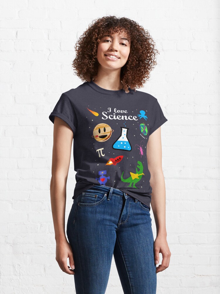 Alternate view of I Love Science Classic T-Shirt