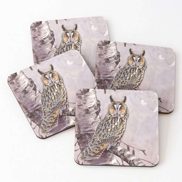 Item preview, Long-eared Owl designed and sold by kokayart.