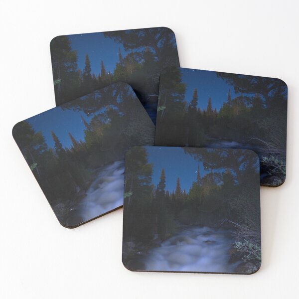 Item preview, Libby Creek at Night | Wyoming Mountains designed and sold by voz-captures.
