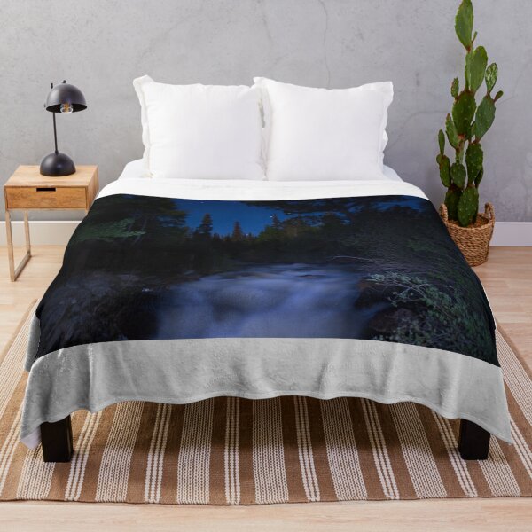 Item preview, Libby Creek at Night | Wyoming Mountains designed and sold by voz-captures.