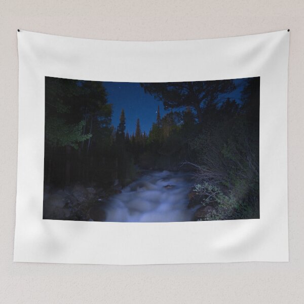 Item preview, Libby Creek at Night | Wyoming Mountains designed and sold by voz-captures.
