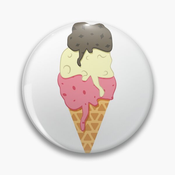 Artikelvorschau, Erdbeer-Vanille-Schokoladen-Eisbecher [Triple Scoop] entworfen und verkauft von Daniel Bevis Design.