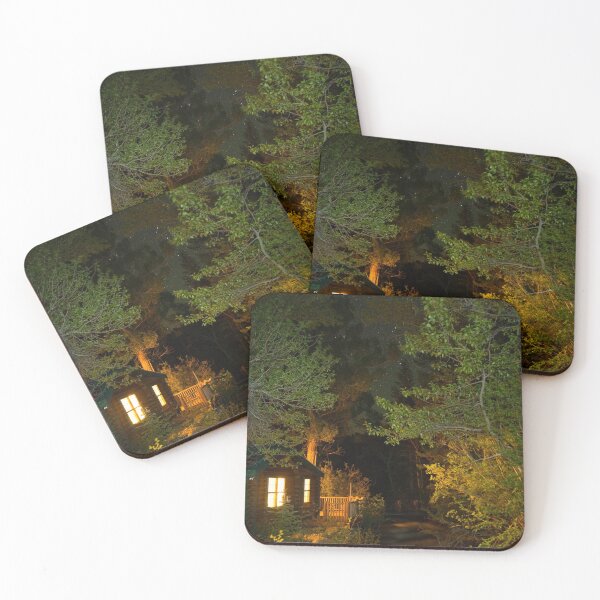 Item preview, Cabin by the River | Wyoming Mountains designed and sold by voz-captures.