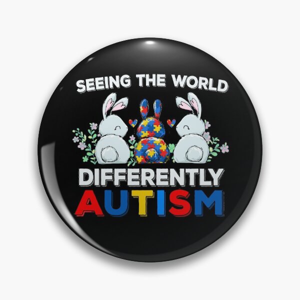 Item preview, Seeing The World Differently Autism Awareness Bunnies designed and sold by MerchK1ng.