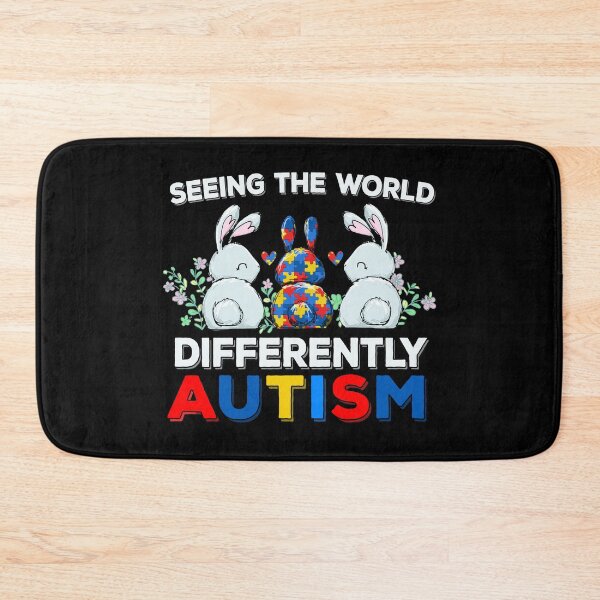 Item preview, Seeing The World Differently Autism Awareness Bunnies designed and sold by MerchK1ng.