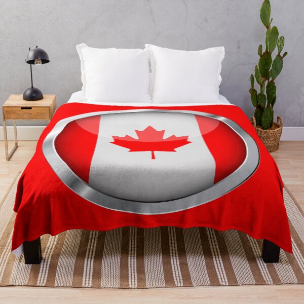 Item preview, Canada Flag Small Leaf Round Metal Frame designed and sold by mattpanta.