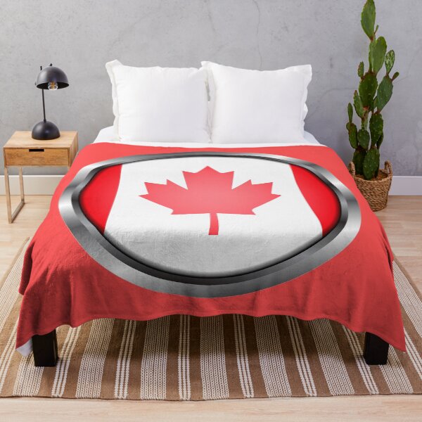 Item preview, Bandera de Canadá Big Leaf Round Metal Frame designed and sold by mattpanta.