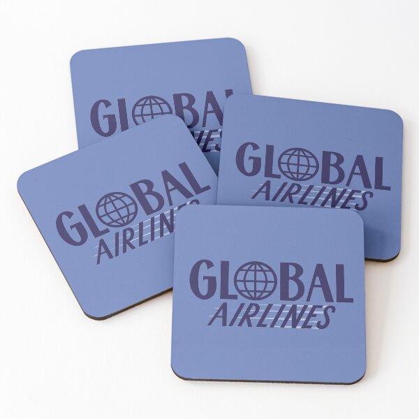 Item preview, Global Airlines - Blue Background (Herbie Rides Again) designed and sold by Justin Ellis.