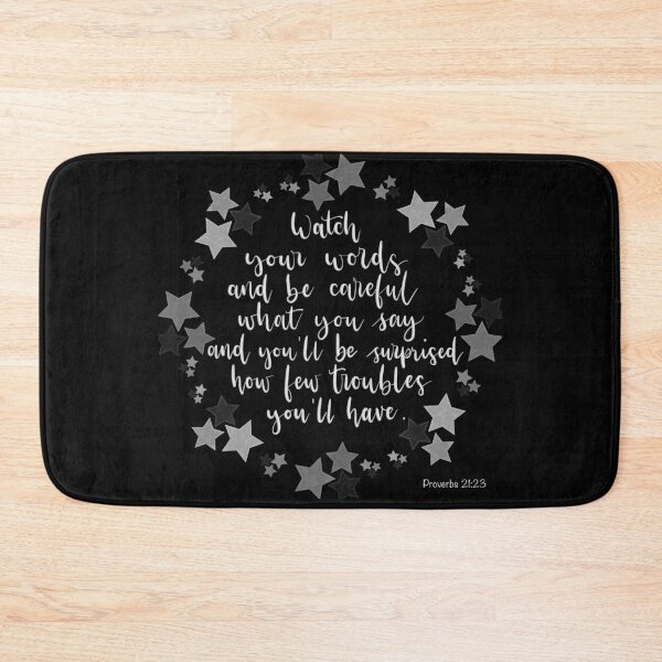 Item preview, Proverbs 21:23 Bible verse lettering designed and sold by PearlOfGod.