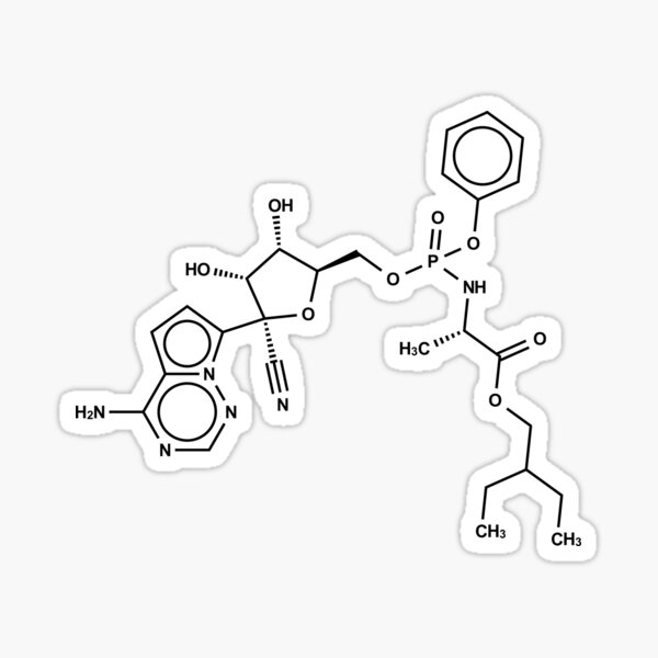 Item preview, Remdesivir Chemical Molecule Structure designed and sold by Girih.