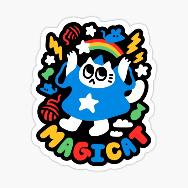 Colorful Magicat Sticker