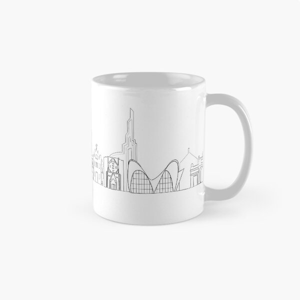 Item preview, Valencia white buildings designed and sold by KitCatCards.