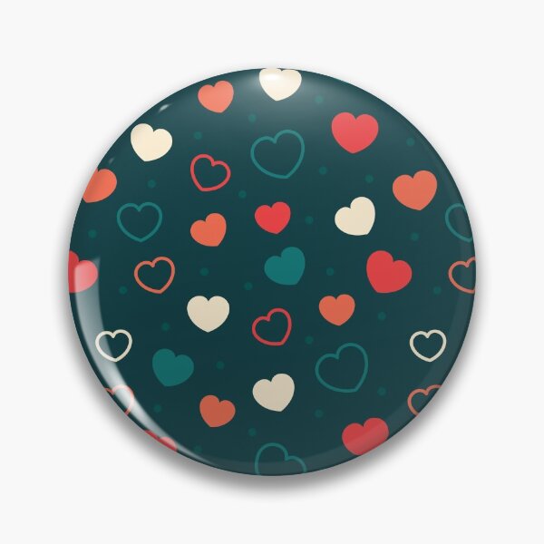 Item preview, Abstract retro pattern with illustration of hearts and dots designed and sold by megaspy.