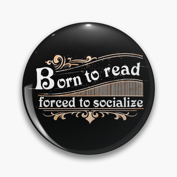 Item preview, Born to read, forced to socialize  designed and sold by NerdySherds.