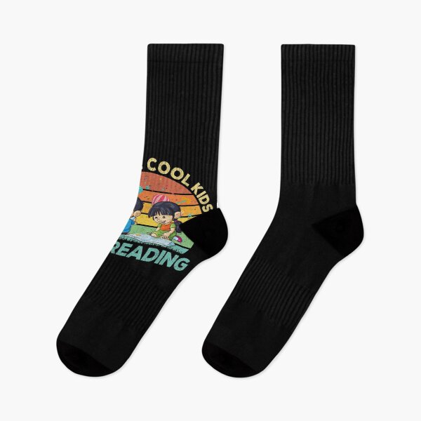 Item preview, All the Cool Kids are Reading Book Vintage Retro Sunset designed and sold by MerchK1ng.