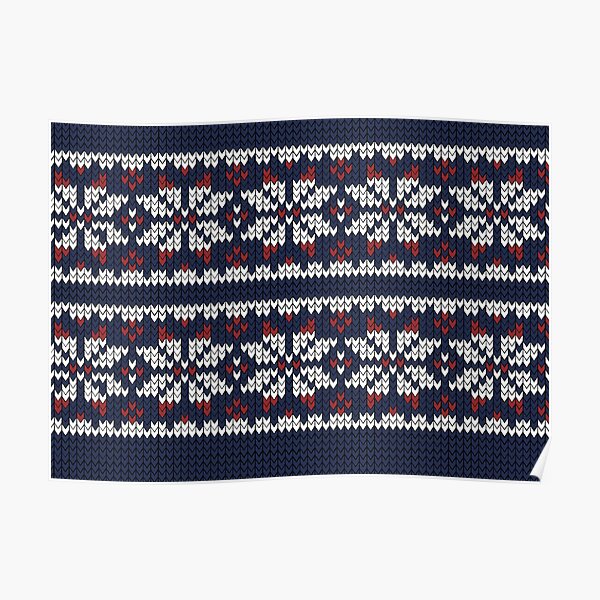 "Wooly Fair Isle Jumper" Poster for Sale by rubywrendesigns Redbubble